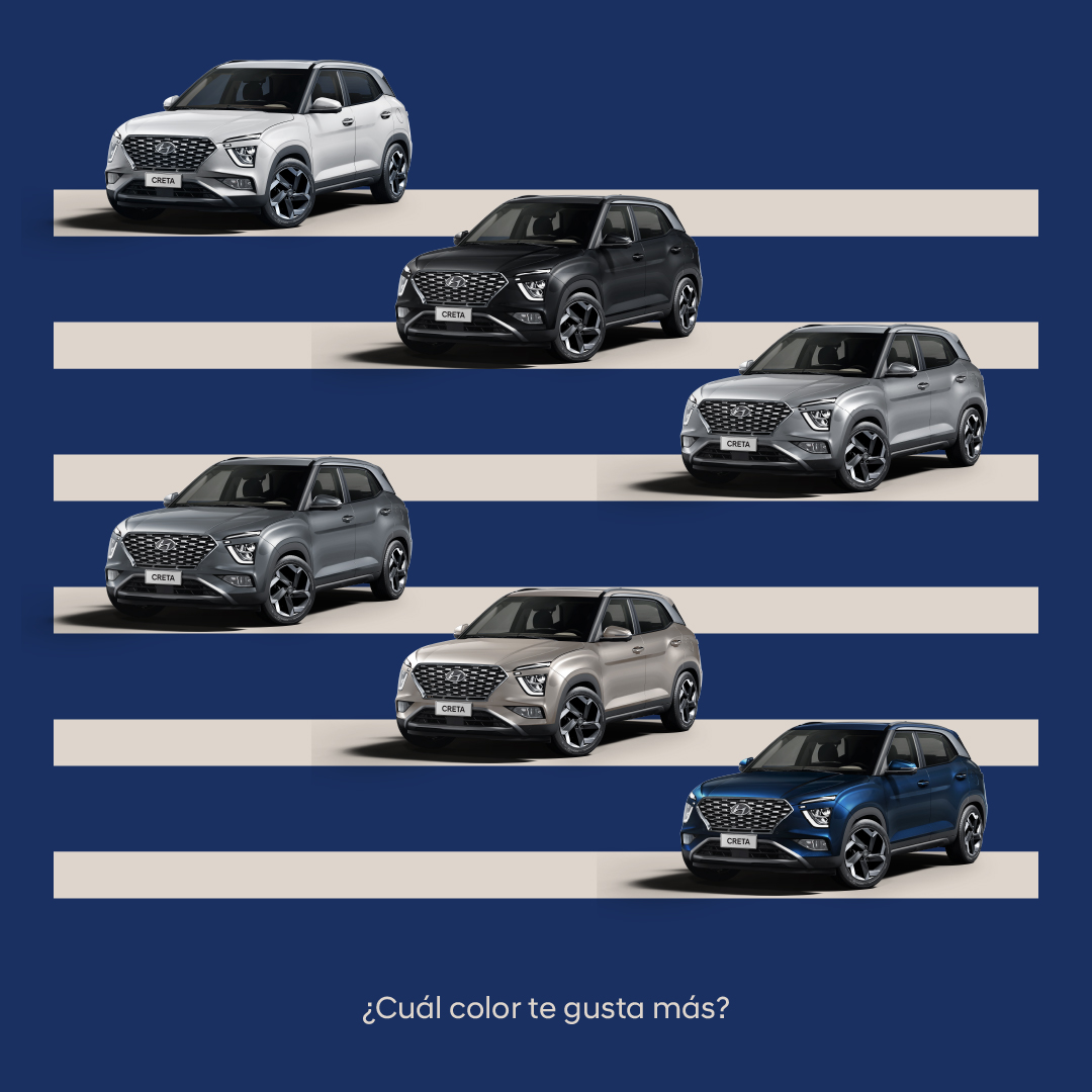 En todos estos colores, viene la New Creta.

Ahora con entrega inmediata.

Conocela en nuestra web.
#Hyundai #NewCreta #Uruguay
