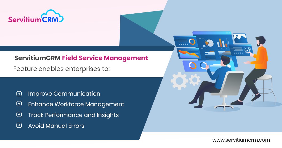 ServitiumCRM's tweet image. With ServitiumCRM’s best Field Service CRM Software, you can allocate service calls to the right field engineer according to their skill and requirement.

Click at rb.gy/ednvq.

#fieldservicecrm #errors #TrackPerformance #fieldengineer #Enterprises #servitiumcrm
