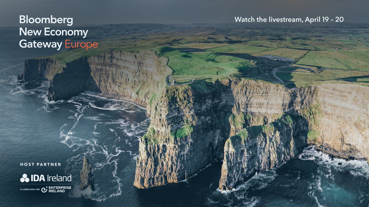 Bloomberg New Economy (@bbgneweconomy) on Twitter photo Join us for the inaugural Bloomberg #NewEconomyGateway Europe in Ireland, where global leaders gather to discuss solutions to economy's most pressing challenges. Watch the livestream (4/19 -4/20) bloom.bg/3ML2W2F
<a href="/IDAIRELAND/">IDA Ireland</a> <a href="/Entirl/">Enterprise Ireland</a> Join us for the inaugural Bloomberg #NewEconomyGateway Europe in Ireland, where global leaders gather to discuss solutions to economy's most pressing challenges. Watch the livestream (4/19 -4/20) bloom.bg/3ML2W2F
<a href="/IDAIRELAND/">IDA Ireland</a> <a href="/Entirl/">Enterprise Ireland</a>