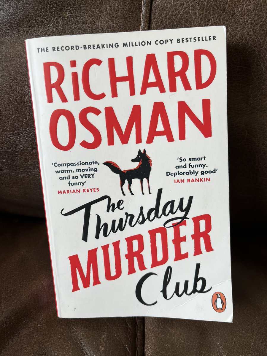 Don’t know what I was expecting but not a beautiful story about life, death, aging and friendship ❤️

Best thing about being late to the party is that I don’t have to wait for books 2&amp;3 🥳

#ThursdayMurderClub <a href="/richardosman/">Richard Osman</a>