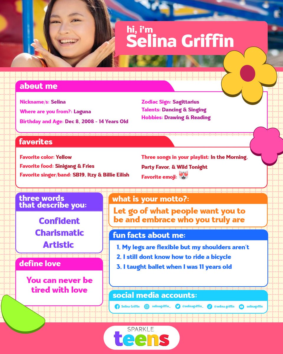 Sparkle_GMA's tweet photo. Meet Selina Griffin ang "Ballerina and classical singer" ng #SparkleTeens ✨

Get to know her more by checking out the second photo! 

#SelinaGriffin https://t.co/A9Azz4aLNv