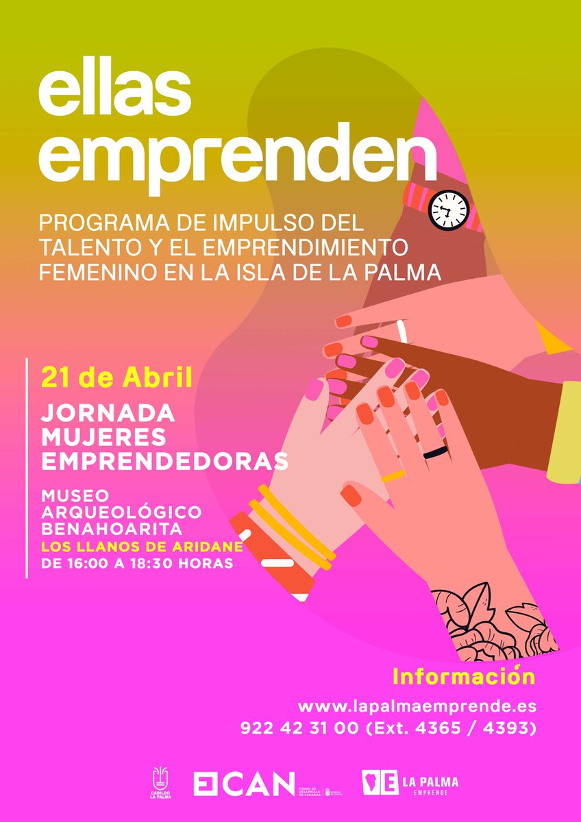 ¡¡EL 21 DE ABRIL TENEMOS UNA CITA!!
📍Los Llanos de Aridane, MUSEO ARQUEOLÓGICO BENAHOARITA.
🕓 16:00h a 18:30h.
👉👉AGENDA DISPONIBLE:
🔗lapalmaemprende.es