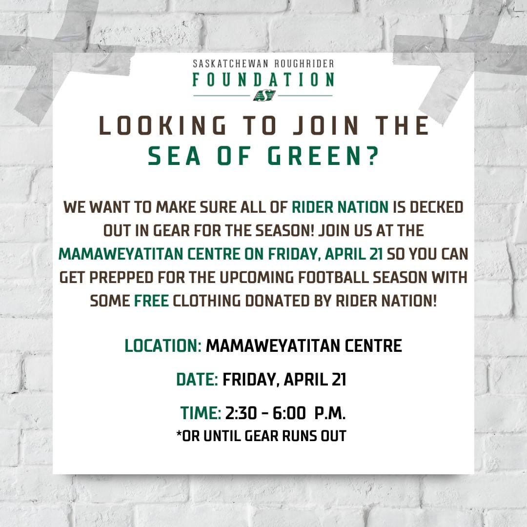 💚🏈💚 North Central Community check this out. 💚🏈💚 <a href="/kitchenerschool/">Kitchener School</a> <a href="/7Stones_School/">Seven Stones Community School</a> <a href="/Albert_School/">Albert School</a> <a href="/scottcollegiate/">Scott Collegiate</a> <a href="/SacredHeartRCSD/">Sacred Heart School</a> <a href="/sskroughriders/">Saskatchewan Roughriders</a> <a href="/SaskRidersFDN/">Saskatchewan Roughrider Foundation</a> #giveaway #ridernation #gratitude #community