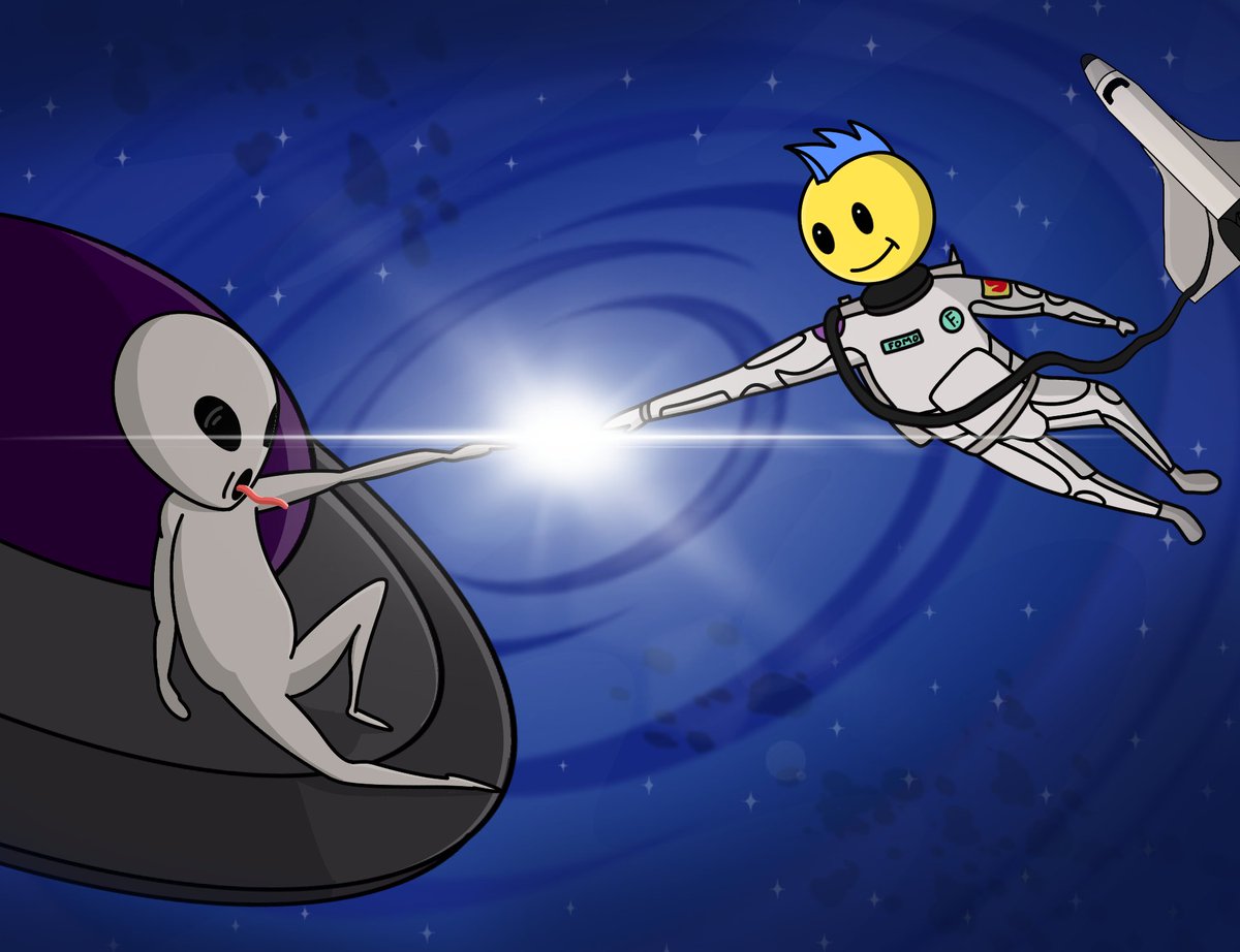 ordbits_btc's tweet photo. Another prize!
1/1 Collab art, created in collaboration with @OrdinalFomojis . Inspiration was from the painting The Creation of Adam by Michelangelo.

Art by @feis_2_feis https://t.co/xg0ZdsP8eT