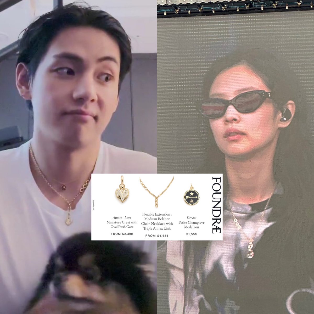 lFFkyg's tweet photo. He’s never taking it off, quite literally 👀 #taennie #taehyung #jennie #foundrae https://t.co/WwJRlfdxBZ