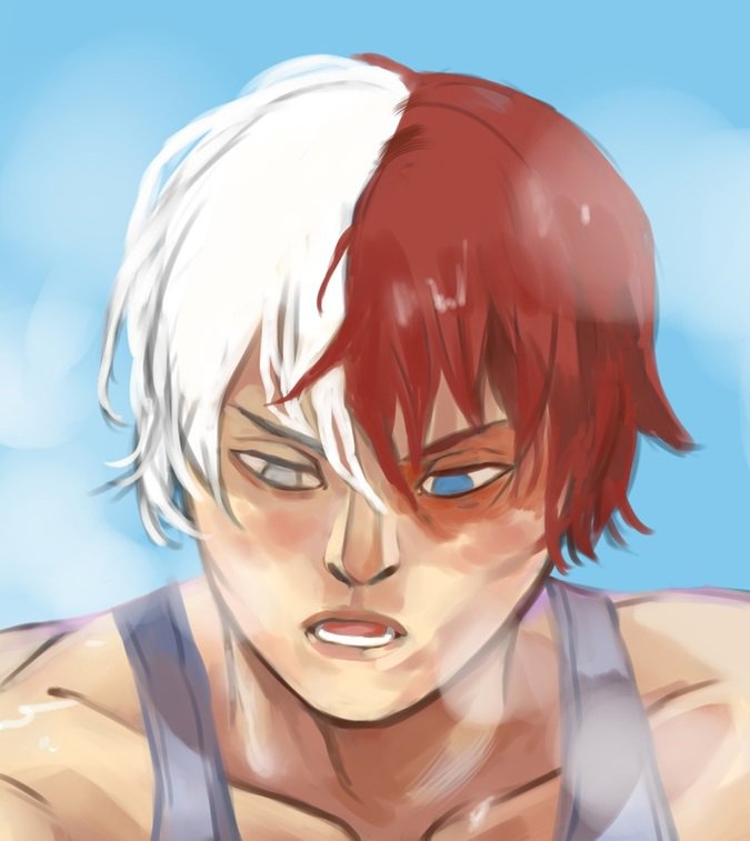 V_Sheller's tweet photo. Будем смотреть на прекрасное лицо Шото, над которыми я старался!

#bnha #todorokishoto #fanart #худвк https://t.co/aU4q7GTT4t
