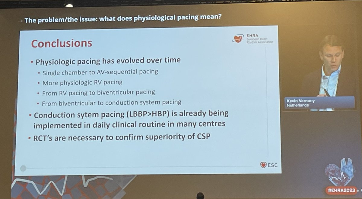 MonikaGawalko (@gawalkomonika) on Twitter photo #EHRA2023 
What does physiological pacing mean?
📍Room 4
⏰14:30-15:30
Great overview by <a href="/kvernooy/">Kevin Vernooy</a> !
<a href="/CARIMMaastricht/">CARIM</a> <a href="/MaastrichtUMC/">Maastricht UMC+</a> <a href="/escardio/">European Society of Cardiology</a> <a href="/Marek_Jastrz_EP/">Marek Jastrzębski</a> <a href="/ZacharyWhinnett/">Zachary Whinnett</a> <a href="/JandePooter/">Jan de Pooter</a> <a href="/LinaMarcantoni/">lina marcantoni</a> #EHRA2023 
What does physiological pacing mean?
📍Room 4
⏰14:30-15:30
Great overview by <a href="/kvernooy/">Kevin Vernooy</a> !
<a href="/CARIMMaastricht/">CARIM</a> <a href="/MaastrichtUMC/">Maastricht UMC+</a> <a href="/escardio/">European Society of Cardiology</a> <a href="/Marek_Jastrz_EP/">Marek Jastrzębski</a> <a href="/ZacharyWhinnett/">Zachary Whinnett</a> <a href="/JandePooter/">Jan de Pooter</a> <a href="/LinaMarcantoni/">lina marcantoni</a>