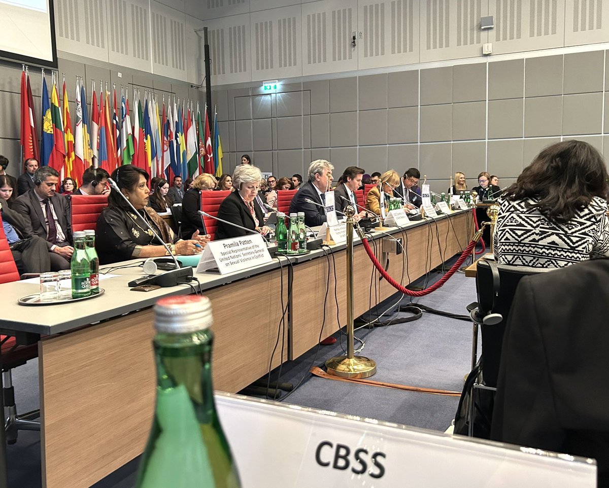 Happy to be present in person at the annual @osce_cthb Conference of the Alliance Against #HumanTrafficking, for the first time since the pandemic. The close cooperation and partnership between the @osce_cthb and our Task Force at the @CBSSsecretariat continues. #CTHB23