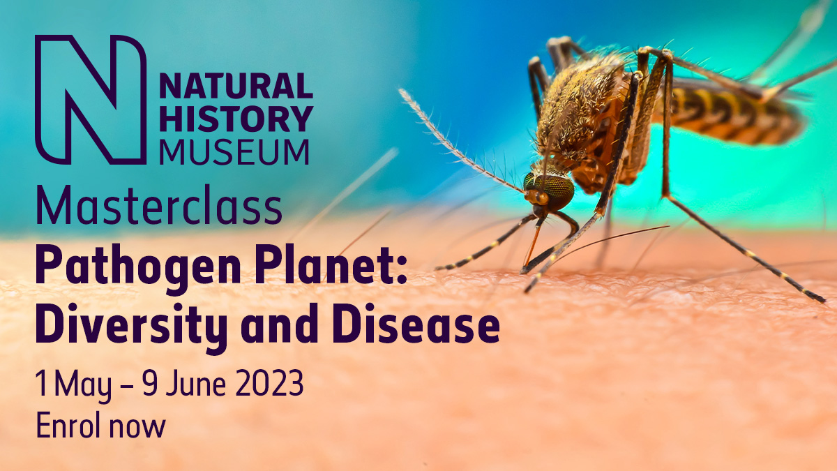 There's still time to enrol on this 6-week public online masterclass. <a href="/NHM_Science/">Science at the Natural History Museum</a> curators &amp; researchers will explore #parasite diversity, #parasitology, #zoonoses, #tropicaldiseases, and how #biodiversity impacts upon human #health. Please do share! 
🔗nhm.ac.uk/our-science/co…