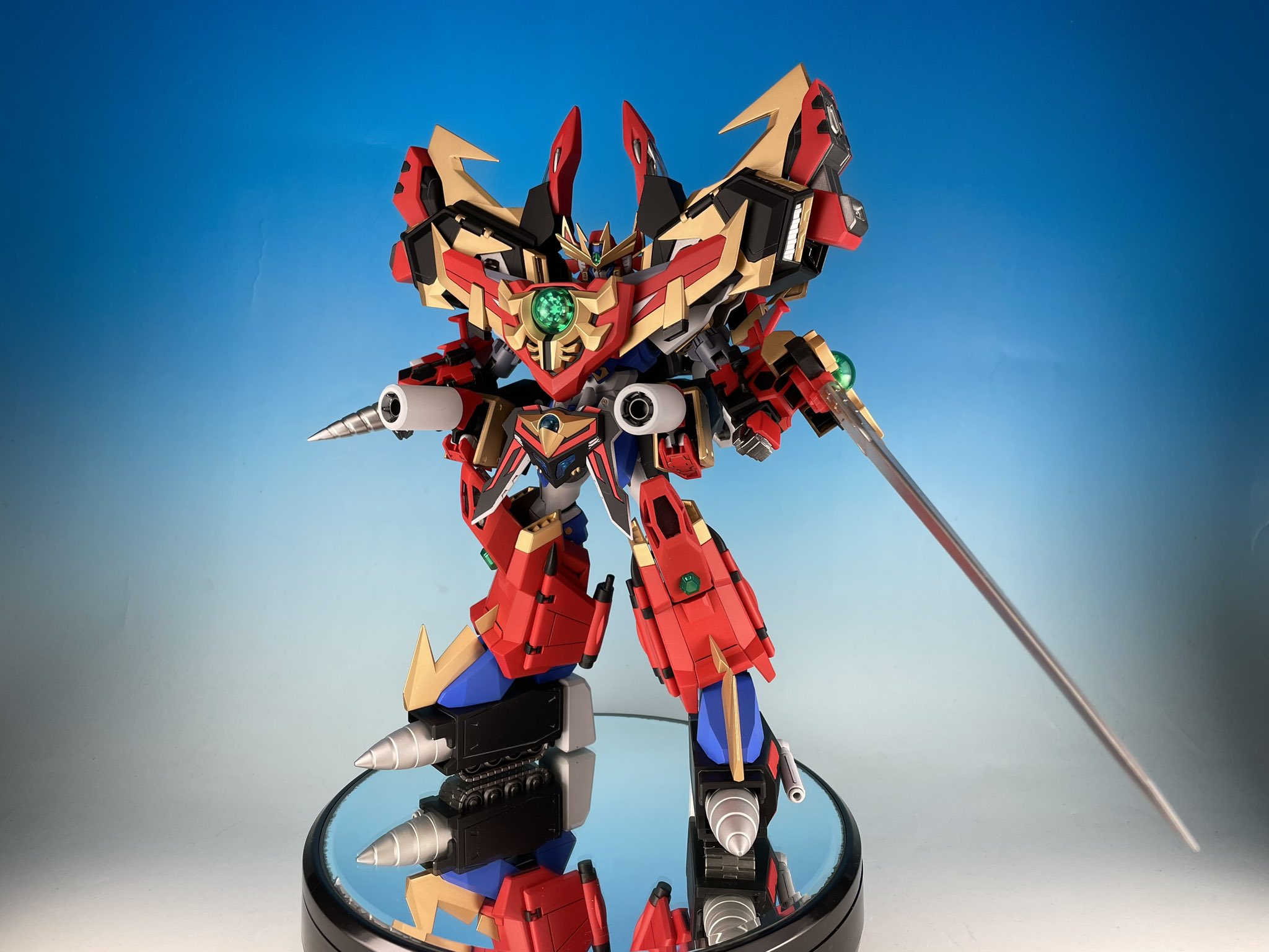 モデロイドアルティメットグラヴィオン未塗装完成品シール貼り