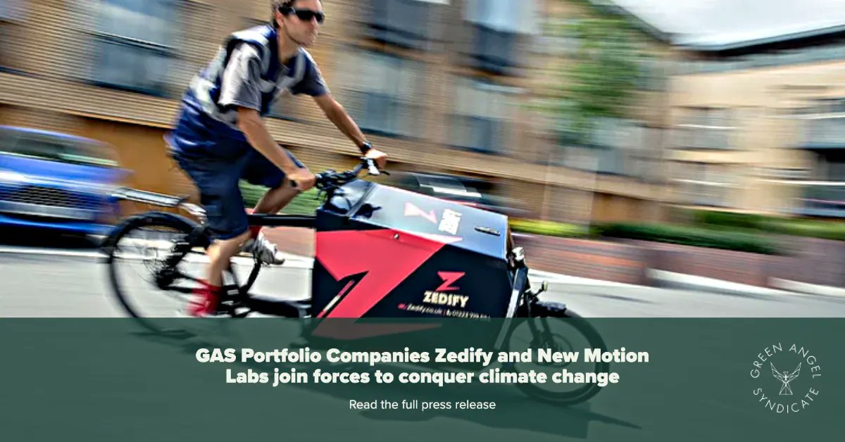 📢 Green Angel Syndicate portfolio companies have announced that Zedify is to partner with New Motion Labs following “overwhelmingly good” Enduo™ Cargo trials 📢 
 
Read the full press release: bit.ly/41j0DIz 

#greentech #zeroemission #sustainabletransport #future