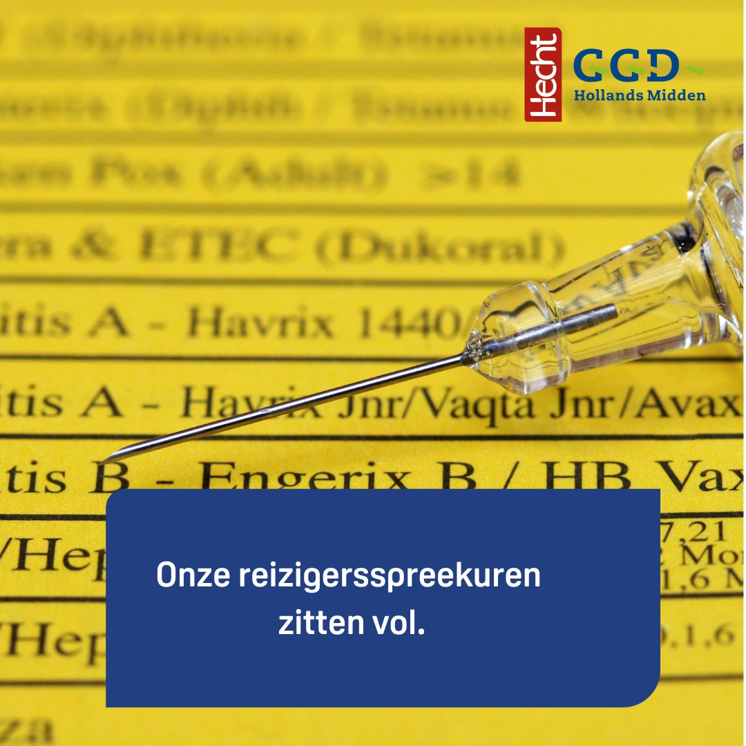 We merken dat de verre reizen weer erg in trek zijn: onze reizigersspreekuren zitten tot half juni vol. Het lukt ons helaas niet om iedereen die belt, op tijd voor de reis in te plannen op een van onze spreekuren.
Kijk op lcr.nl/vaccinatie-adr… andere mogelijkheden.