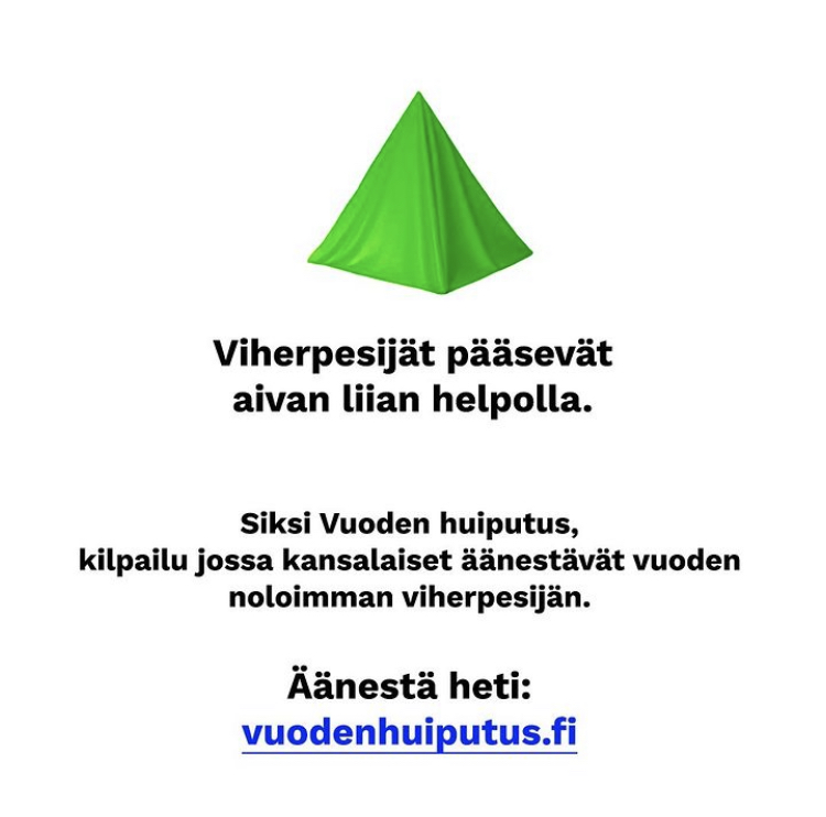 GreenpeaceSuomi's tweet photo. 1/6 Vuoden härskein viherpesuteko? Tutustu ehdokkaisiin ja äänestä "suosikkiasi" osoitteessa https://t.co/8cbrw3tYab – äänestysaika päättyy tällä viikolla ke ja to välisenä yönä! Ääniä on muuten annettu jo lähes 4000.

Mutta mitä olikaan #viherpesu ja miksi se ei ole ok? 🧵... https://t.co/jK3cGrGofi