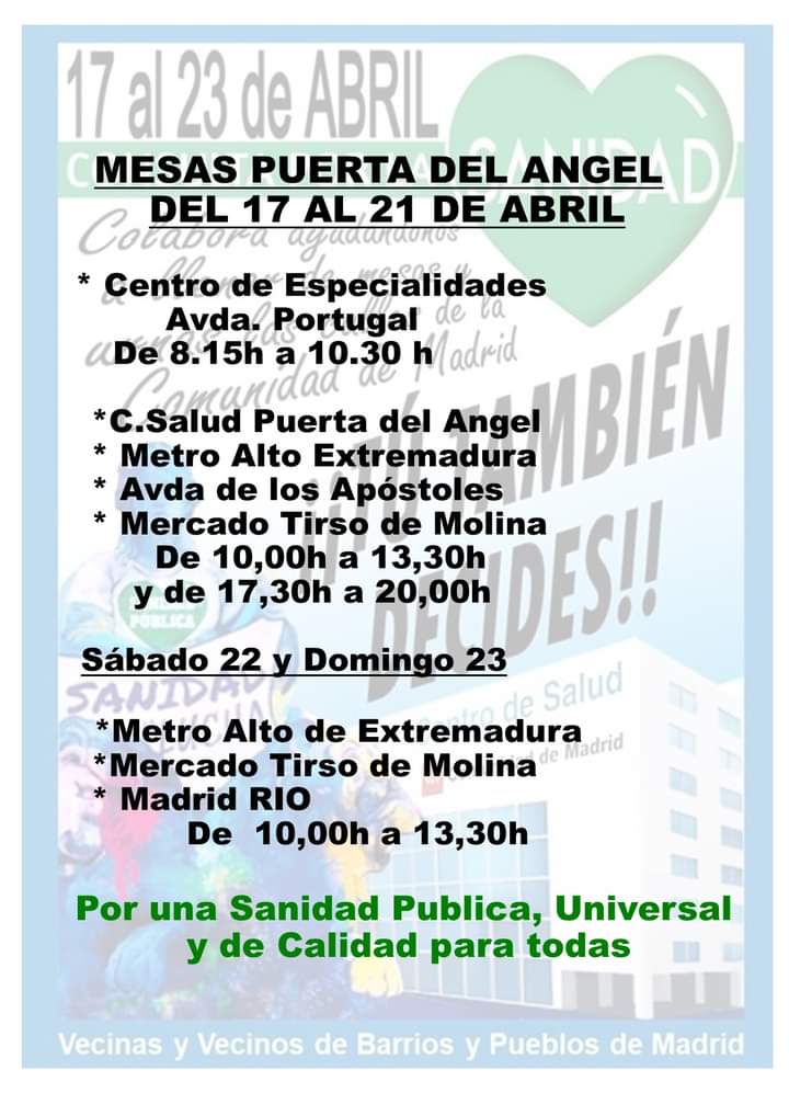 Asociación Vecinal Puerta del Ángel tweet media