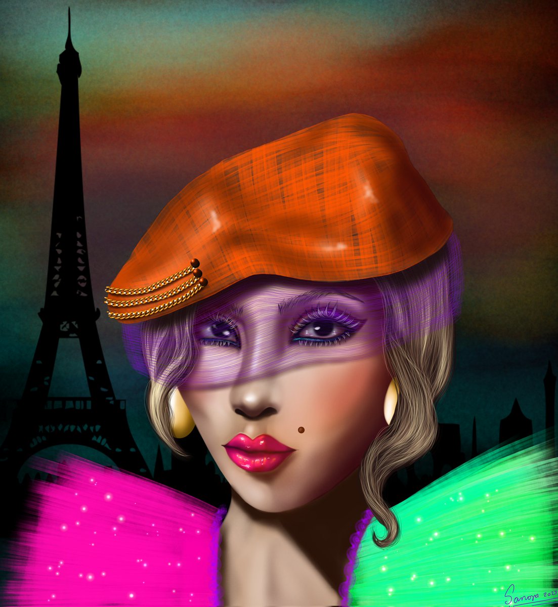 Atardecer en París... disponible en <a href="/minteonft/">Minteo</a> #NFTCommunity #NFTArts #cryptocurrency