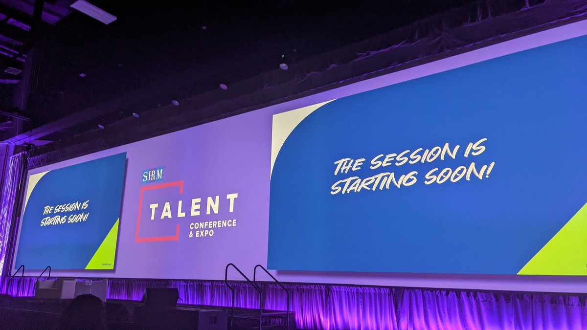 Day#2 about to start. I'm attending sessions dealing with apprenticeship, gen z, veterans and retention. What is your focus today? #shrmtalent