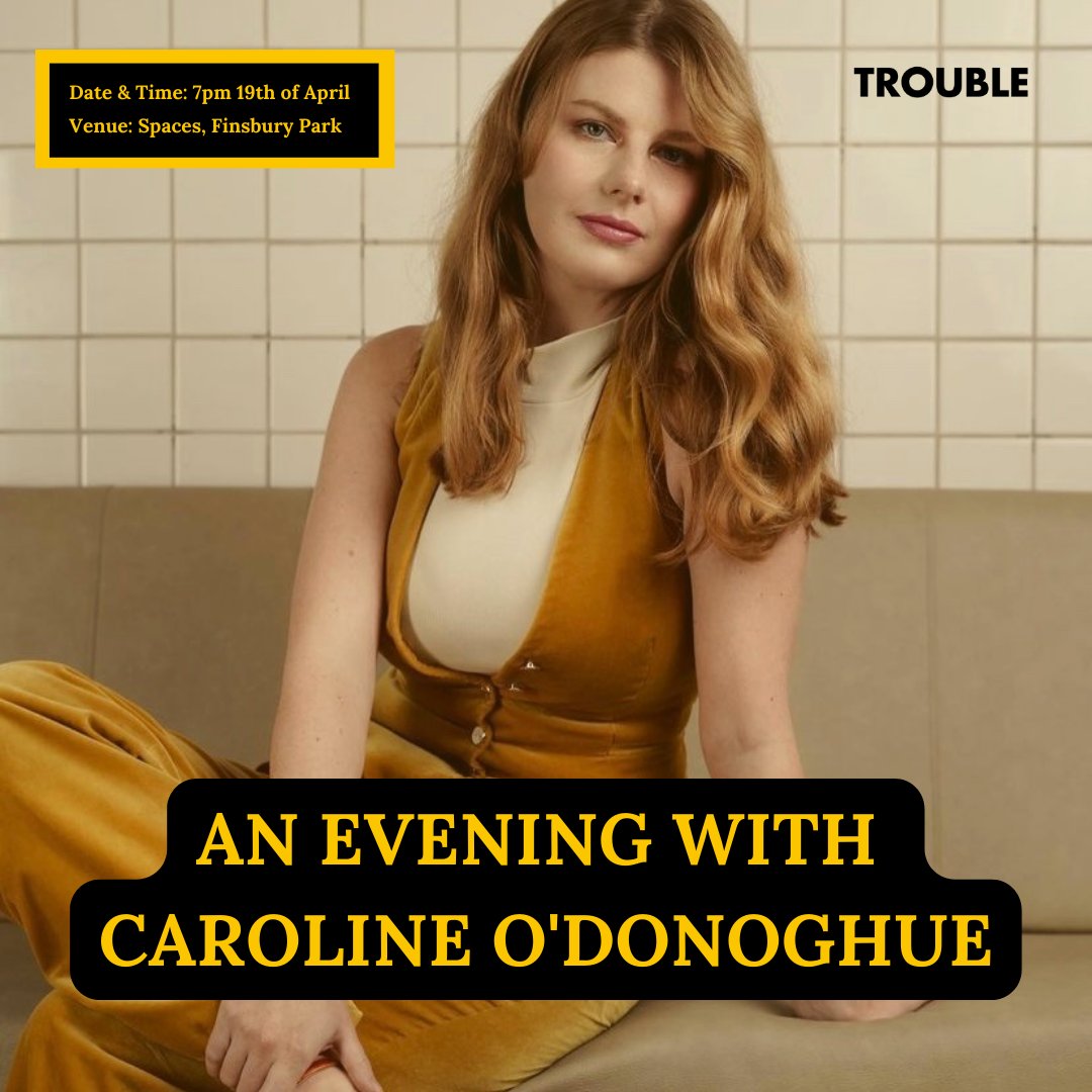 TheTroubleClub's tweet photo. Calling All Troublers: Don't miss out on sensational speaker Caroline O'Donoghue tomorrow night at Spaces, Finsbury Park. 

Reserve your space here: https://t.co/KaKvdtkjcx

#carolineodonoghue #sentimentalgarbage #sentimentalgarbagepodcast #femalepodcast #femaleauthor #troubleclub #untroubled #londonevent #socialclub #membersclub