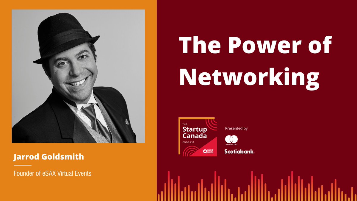 Startup Canada (@startup_canada) on Twitter photo āNetworking is not just about business. Ask them how can I help you and write this on their business card, so you rememberā. Jarrod Goldsmith, founder of <a href="/eSAXnetworking/">eSAX Networking</a> joins the #StartupPodcast! ow.ly/kQnt50NKY5f
<a href="/MastercardCA/">Mastercard Canada</a> <a href="/scotiabank/">Scotiabank</a> āNetworking is not just about business. Ask them how can I help you and write this on their business card, so you rememberā. Jarrod Goldsmith, founder of <a href="/eSAXnetworking/">eSAX Networking</a> joins the #StartupPodcast! ow.ly/kQnt50NKY5f
<a href="/MastercardCA/">Mastercard Canada</a> <a href="/scotiabank/">Scotiabank</a>
