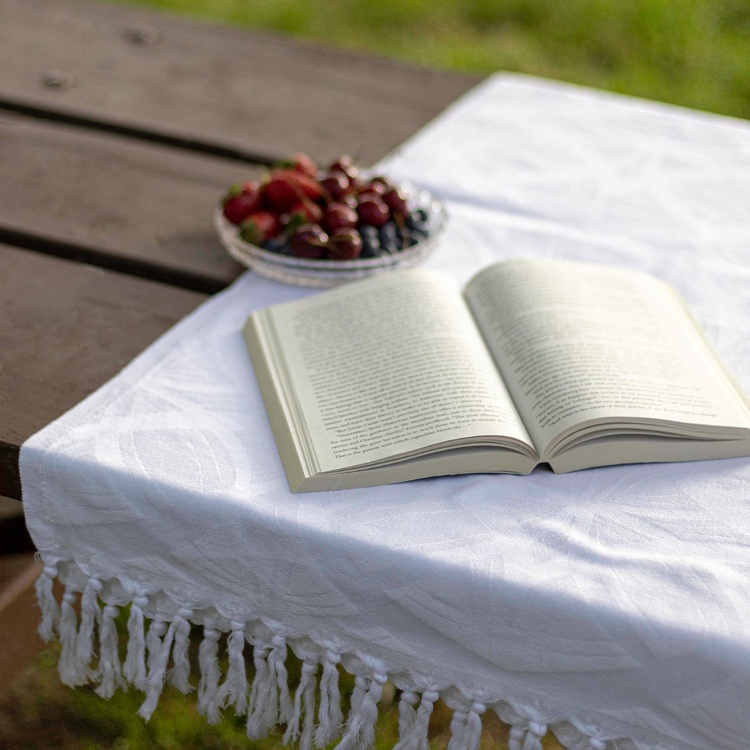 Yes it's absorbent and yes you can use it for more than a beach towel! Our photo worthy Turkish towels are travel essentials, ethically and sustainably made. Good vibes all around. Shop online at pompandsass.ca #beachtowel #turkishtowelscanada