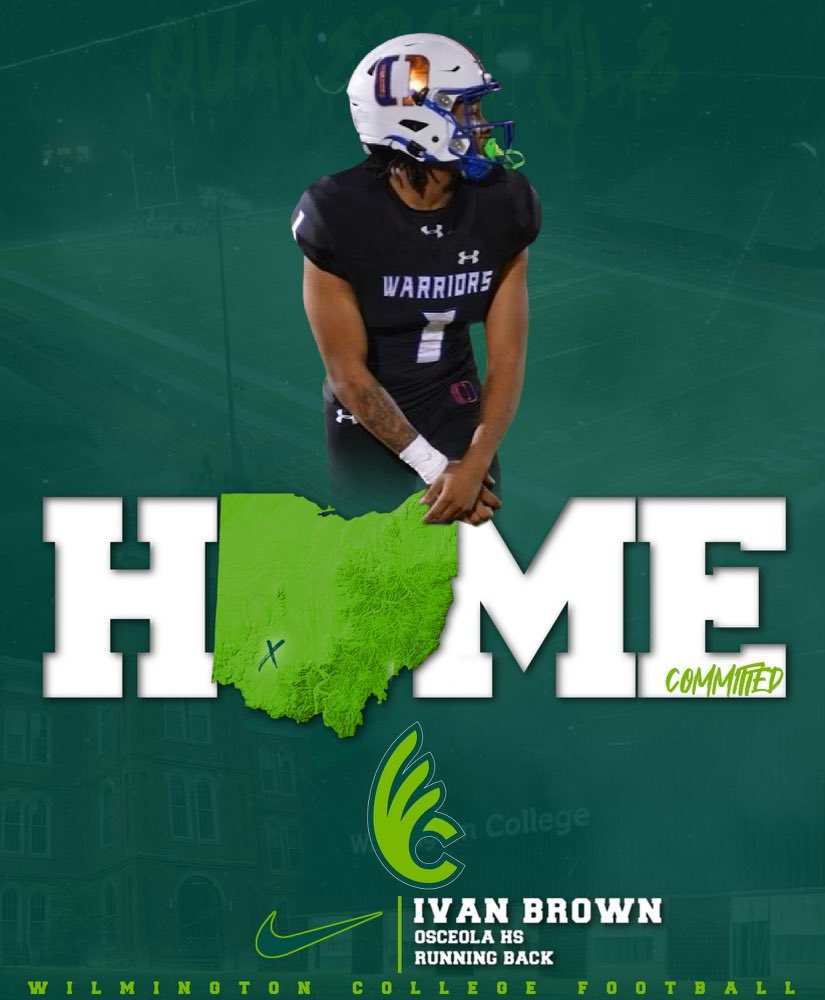 COMMITTED 🟢⚪️ #QUAKERSTYLE
<a href="/Cody_Montgo13/">Cody Montgomery</a> @CoachPlyler <a href="/CoachFilli/">Corey Fillipovich</a> <a href="/OsceolaFHS_FB/">Osceola Fundamental High Football</a>