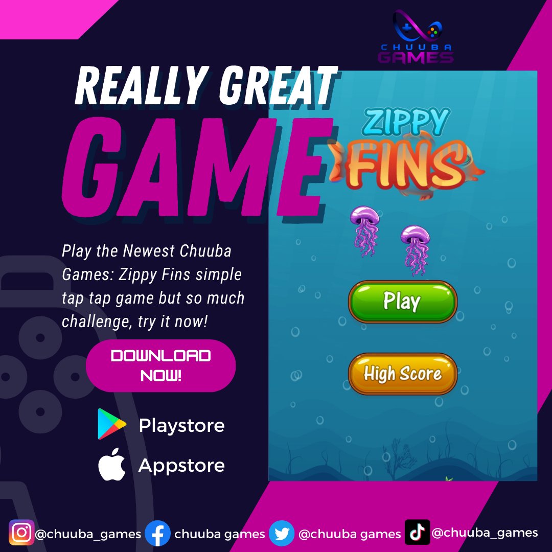 chuuba_games's tweet image. Play the Newest Chuuba Games: Zippy Fins simple tap tap game but so much challenge, try it now! 

#MobileGaming #AddictiveFun #ChuubaGames #DownloadNow