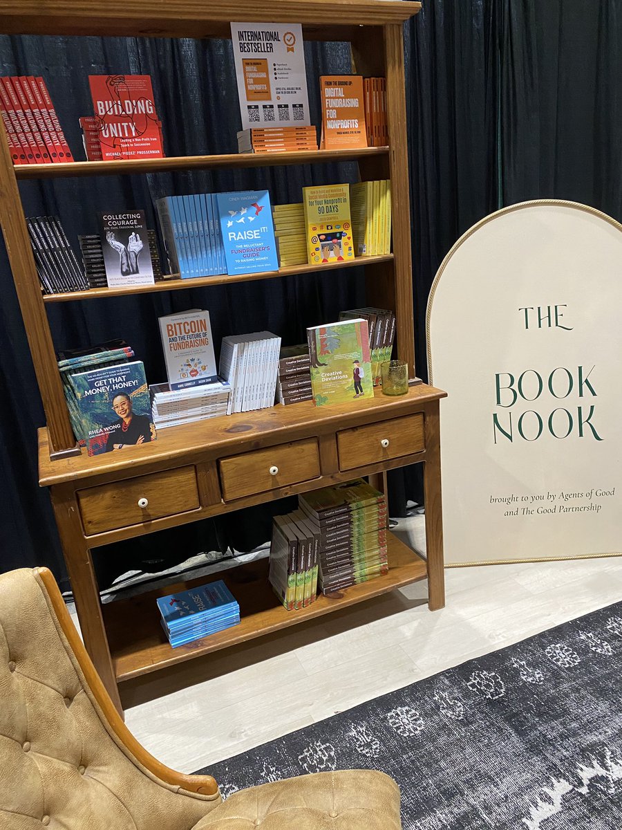 Today is your last chance to grab a couple great #fundraising books at #AFPICON at the Book Nook exhibitor booth! #CreativeDeviations #RaiseIt #CollectingCourage #DigitalFundraising