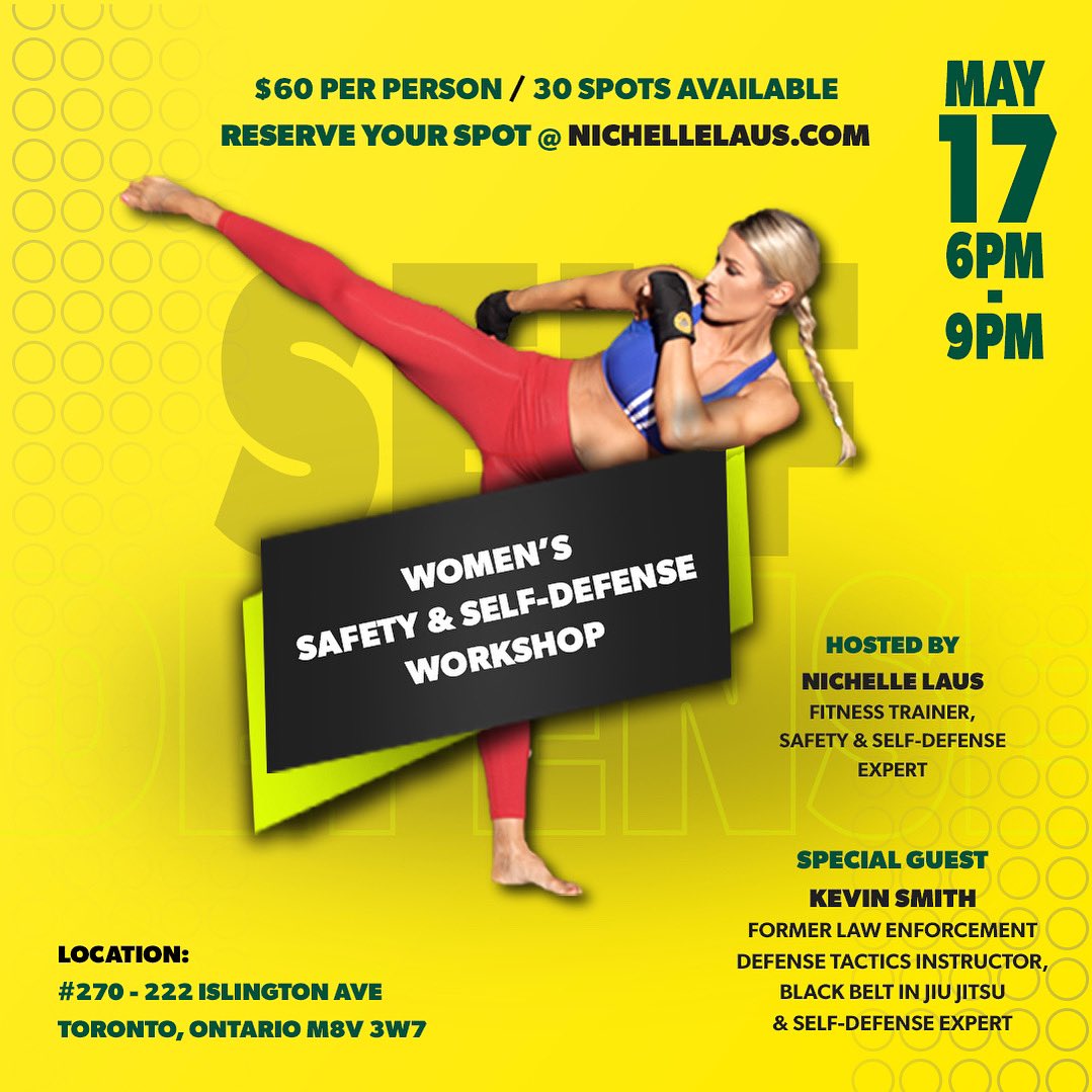 Self-Defense Workshop. You won’t regret it! 8 spots remaining. nichellelaus.com/product/womens…