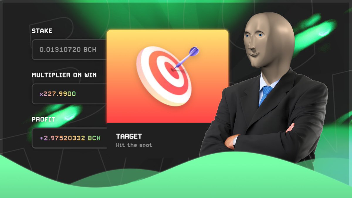 BCHdotgames's tweet photo. Congrats to "bitcoin2009" for hitting a 227.99x on Target🎉

🔗https://t.co/cBScsXuNVL

Like, RT, Comment username for some FREE balance💰

#Giveaway #Giveaways #Crypto #BCH #BitcoinCash #BTC #Bitcoin https://t.co/G1M5RuqD35