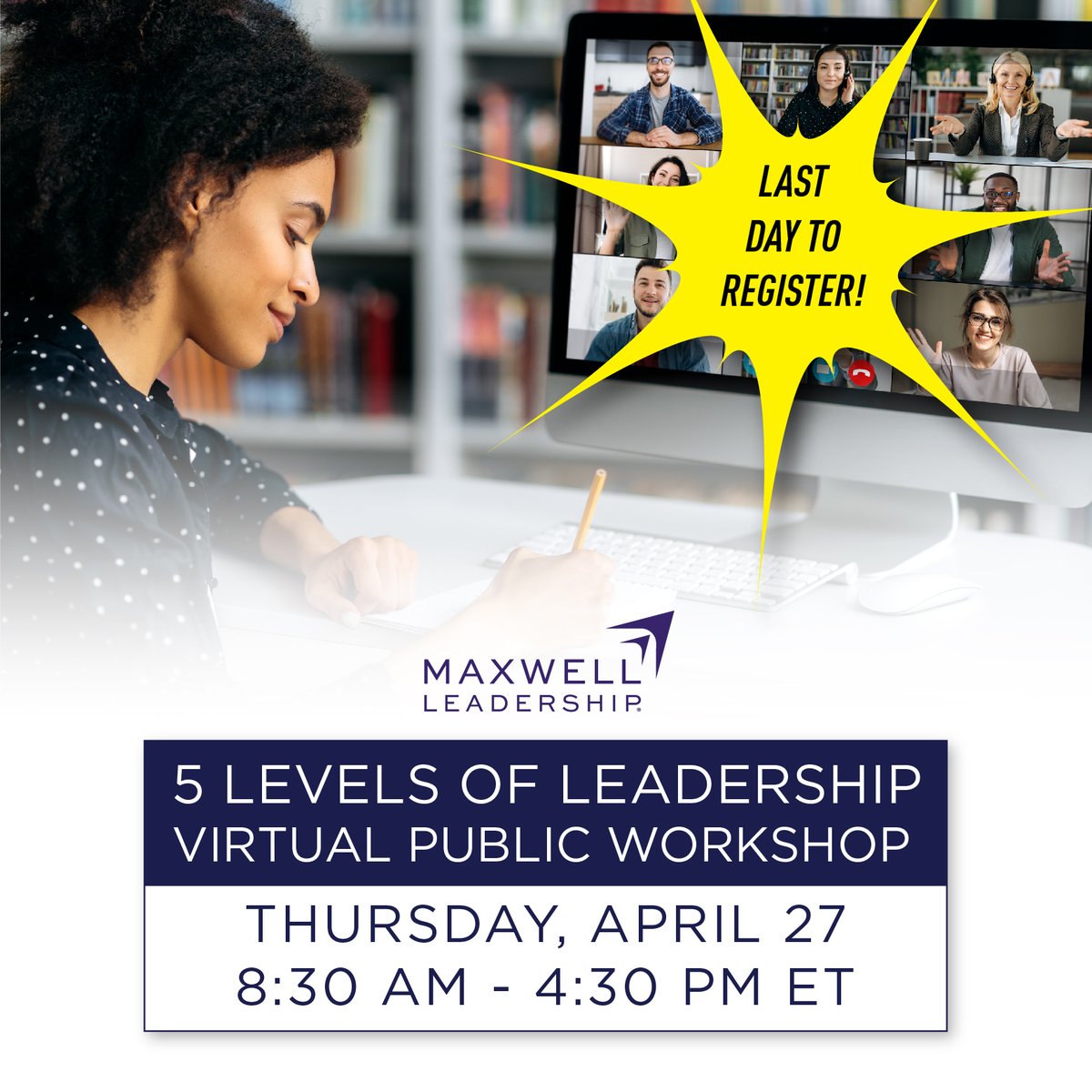 Maxwell_Leaders's tweet photo. To lead well, you must embrace your need for continual improvement. The 5 Levels provides a leadership GPS to help you with your journey. You must know where you are, to know where you’re going.
Registration ENDS TODAY at 5pm EST! https://t.co/RKD0J3TpSw
#5Levels #johncmaxwell https://t.co/rOhqQ9Q8t2