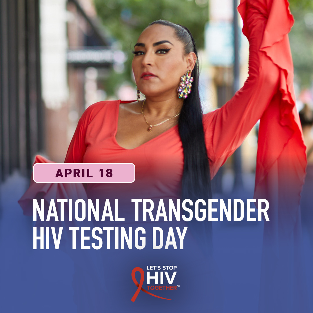 Today is National Transgender HIV Testing Day, a day to recognize the importance of routine #HIV testing and status awareness among transgender and nonbinary people. cdc.gov/stophivtogethe…       

#StopHIVTogether    
#NTHTD