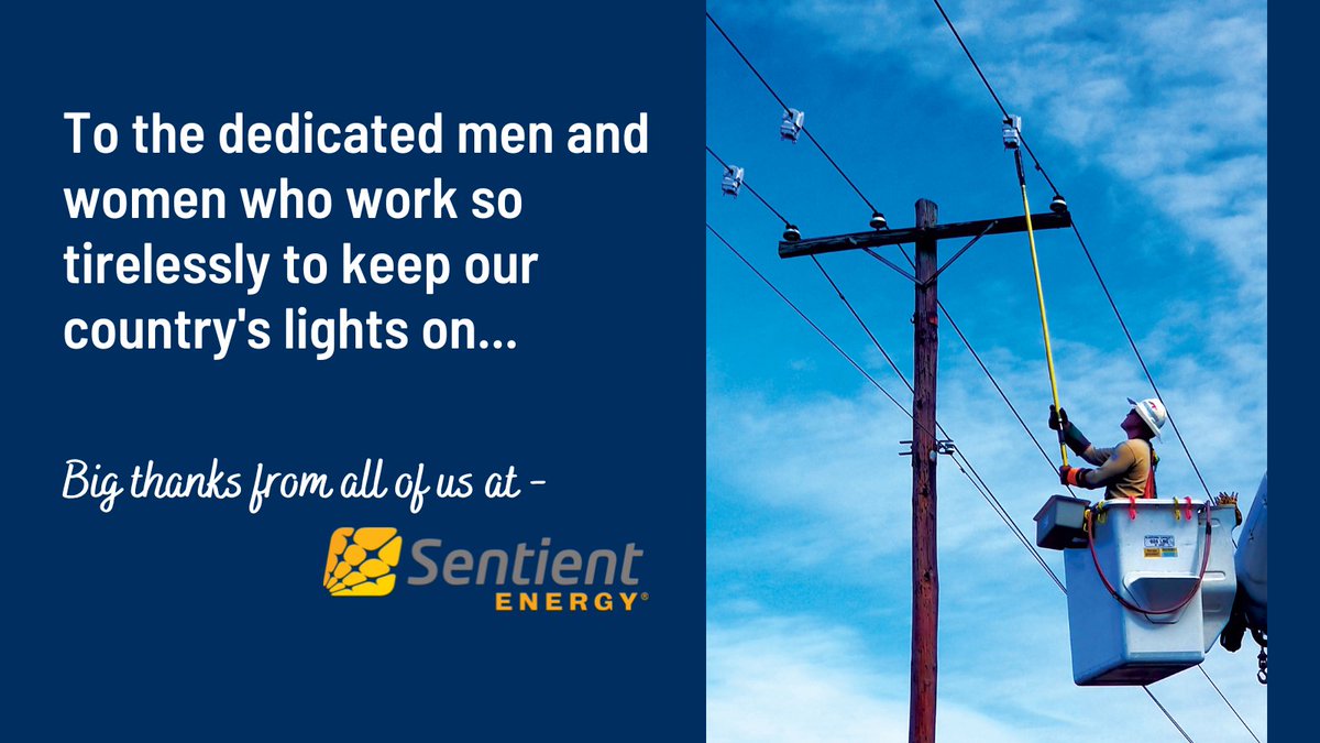 Linemen and linewomen put on their superhero capes, hard hats, and safety harnesses everyday — to #keepthelightson for the rest of us. Our deep appreciation goes out to them today and everyday!

#ThankaLineman #LineworkerAppreciation #Dedication #GridReliability #GridSafety