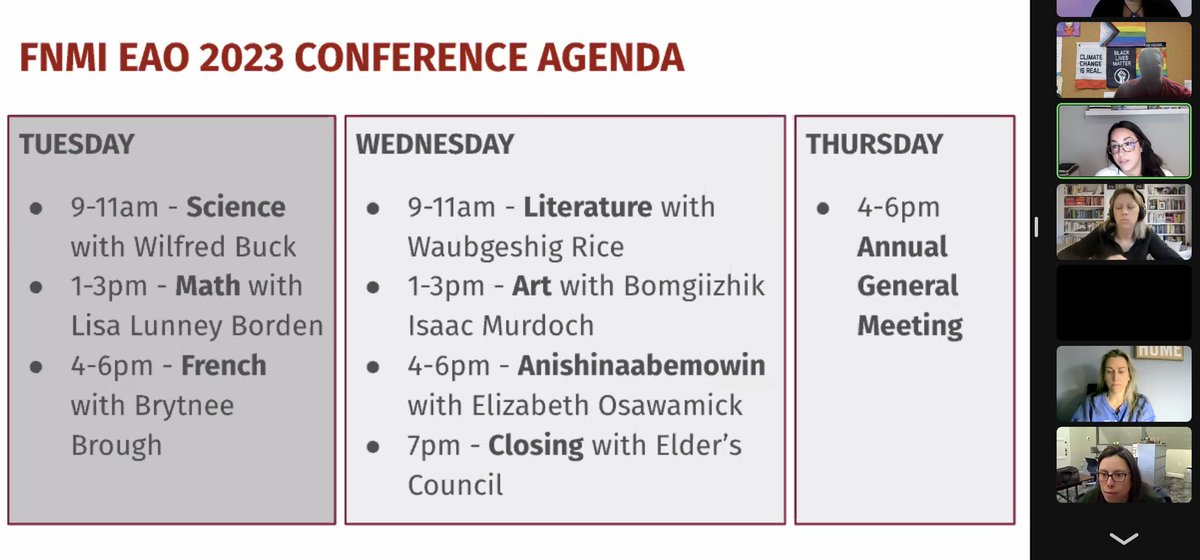 MearaTheAdvocate (@mearaadvocates) on Twitter photo So excited to be attending the <a href="/FNMIEAO/">FNMIEAO.com</a> conference this year, and thrilled that they have a section on French! Anyone else from Peel here? I’d love to discuss the incredible Indigenous ways of knowing that we are learning! #onted So excited to be attending the <a href="/FNMIEAO/">FNMIEAO.com</a> conference this year, and thrilled that they have a section on French! Anyone else from Peel here? I’d love to discuss the incredible Indigenous ways of knowing that we are learning! #onted