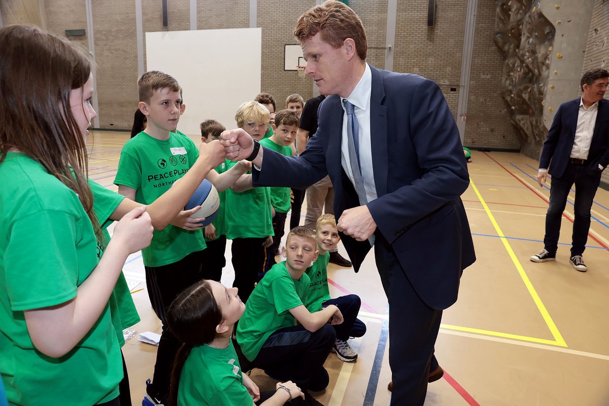 A highlight of my visit: meeting the talented kids at @peaceplayersni! Sport has the capacity to unite, enrich, and empower communities in Northern Ireland.