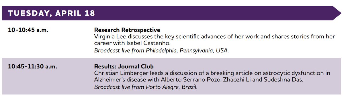 Join us again today for another exciting day of #AAICNeuro today! 🕙 We start in Philadelphia, USA, and then head over to Porto Alegre, Brazil! 🌎