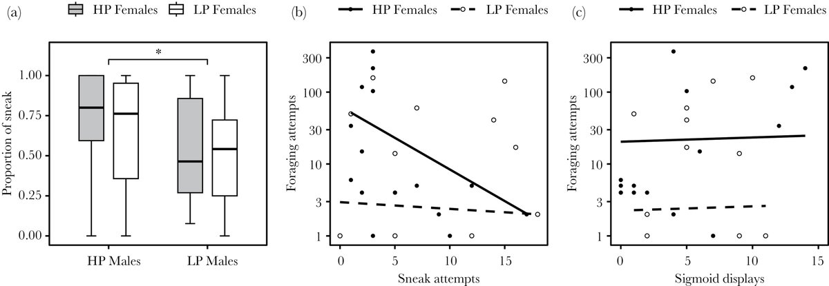 New paper out😀 Guppy male mating tactics (courtship vs sneaking) impose costs on female foraging activities, and females that evolved with higher harassment are more sensitive to varying harassment levels. tinyurl.com/49vymfz6
with <a href="/EllyGrant16/">Elly Grant</a> @swannegordon @lopezsepulcre