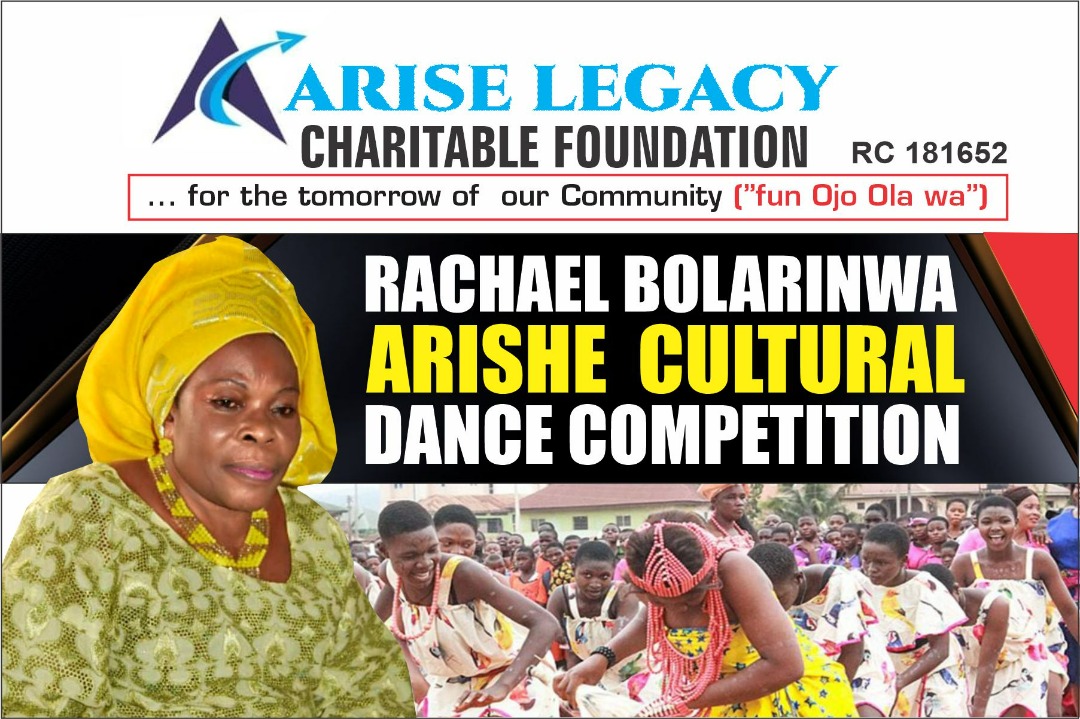 arise_legacy's tweet photo. It is said that if we are to preserve culture, then we must continue to create it.

Our foundation is pro-culture, and so this passion gave birth to the "Rachael Bolarinwa Arishe Cultural Dance Competition" - Dance, Drama, Cultural displays, etc https://t.co/v8v9KBzQz3