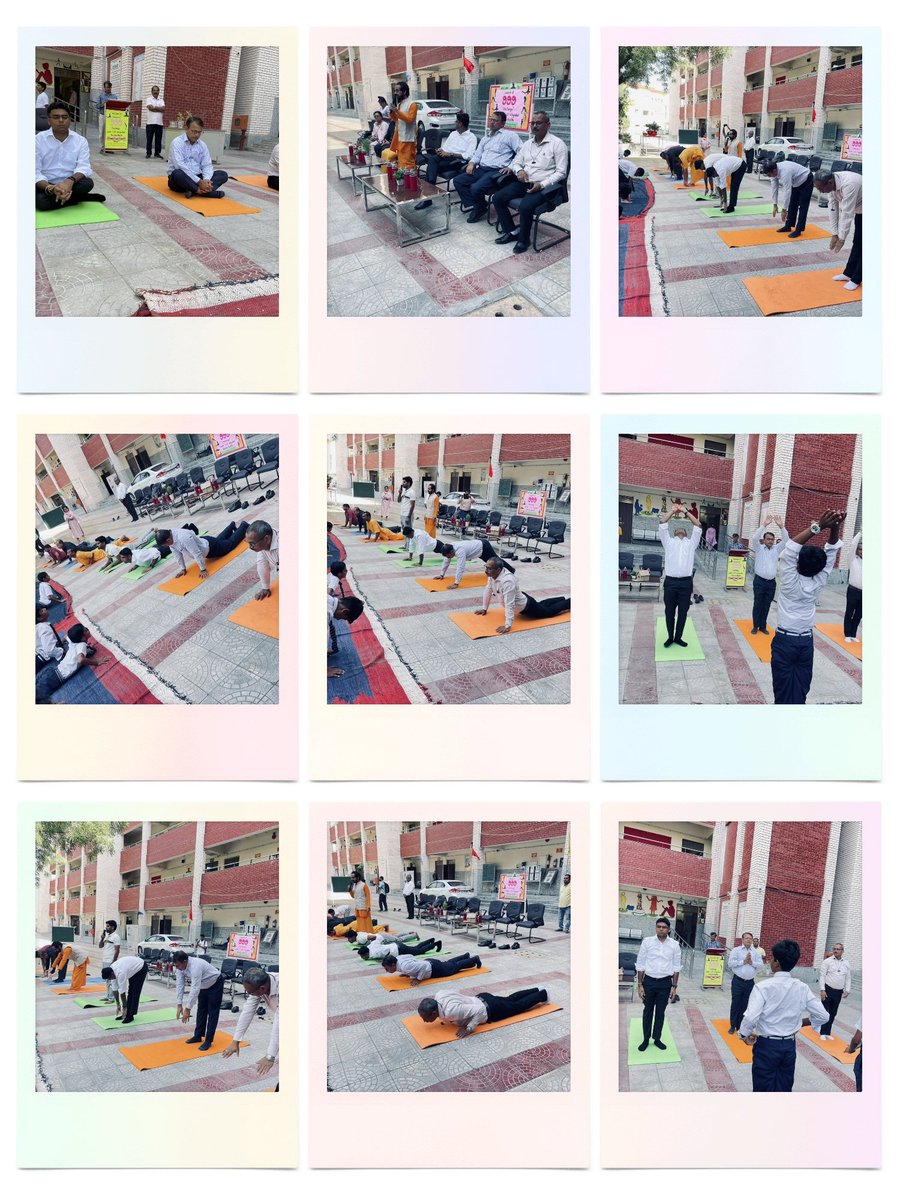 GbsssVarunMarg's tweet photo. 999 Challenge Surya Namaskar (C20 Integrated Holistic Health) Launched by Honarable Director (Education) Sh Himanshu Gupta Sir, 999 challenge team lead by Sh Mokshamrita and Worthy DDE (SE) Sh S C Meena Sir.All distinguished guests ,GBSSS Varun Marg students staff participated. https://t.co/f9KYCukTKW
