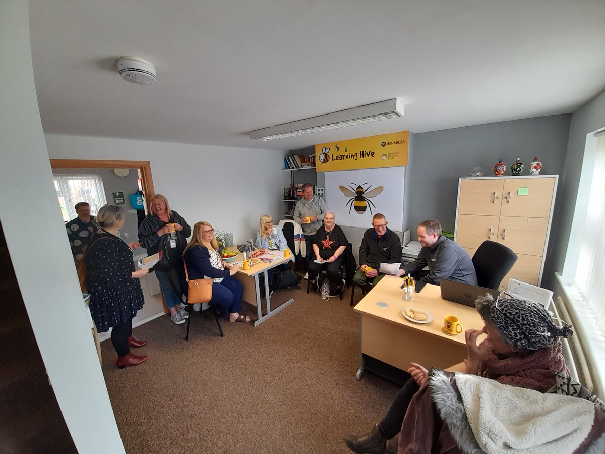 What a lovely Coffee Morning at Newbiggin Hive with our tutor, Melanie, supported by Co-op, who provided refreshments and fresh fruit.😊🙌