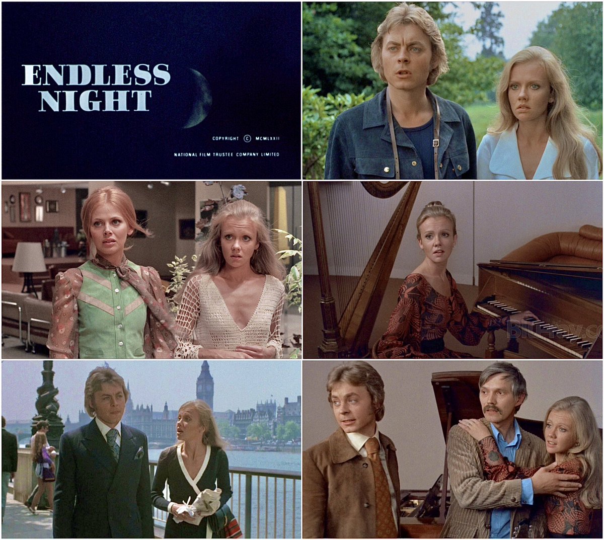 “ENDLESS NIGHT” (1972) dir. Sidney Gilliat

HayleyMills, Britt Ekland, Per Oscarsson, Hywel Bennett, George Sanders

🎬#FilmTwitter