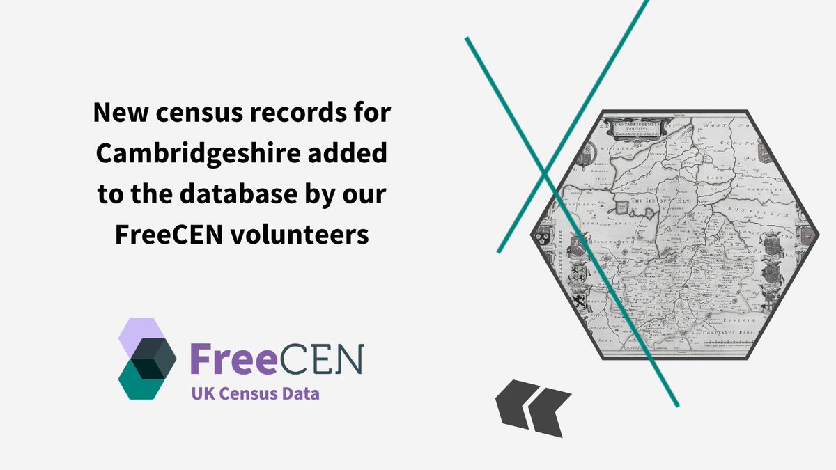 Kin in Cambridgeshire? Last month, our volunteer transcribers added 22k new records for 1861 census to the FreeCEN database. Search now at freecen.org.uk <a href="/CambsArchives/">Cambridgeshire Archives</a> #ancestryhour