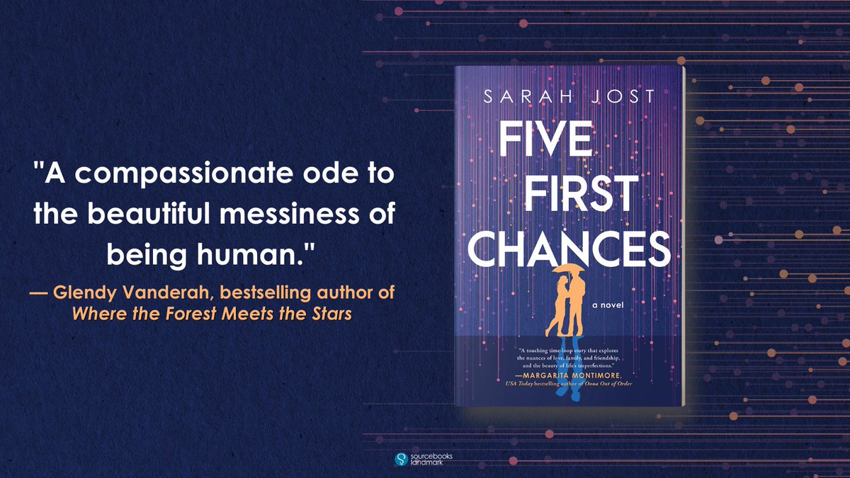 Bookmarked for Book Clubs (@sbkslandmark) on Twitter photo FIVE FIRST CHANCES by <a href="/swissSarahUK/">Sarah Jost</a> is now available!✨
Lou doesn't know how she slipped back through time to the night she first met Nick, but she's convinced she can use the phenomena to ensure that this time, their love story gets a happy ending—she must try to save his life. FIVE FIRST CHANCES by <a href="/swissSarahUK/">Sarah Jost</a> is now available!✨
Lou doesn't know how she slipped back through time to the night she first met Nick, but she's convinced she can use the phenomena to ensure that this time, their love story gets a happy ending—she must try to save his life.