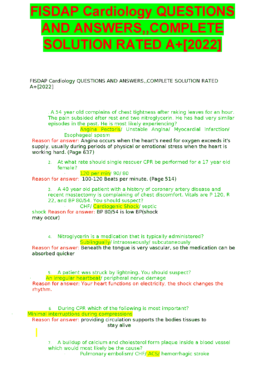 EllamSherry's tweet image. FISDAP Cardiology QUESTIONS WITH VERIFIED ANSWERS, GRADED A+ 
#FISDAP #FLIWY 
fliwy.com/item/368799/fi…