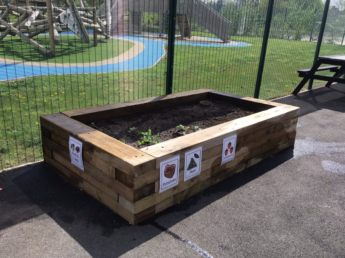 SelworthySchool's tweet photo. Grove 3 making the most of the sunshine today! Planting seeds in our planters and cutting the grass! Some new noises, textures and smells in the air…. #summer #gardening #greenfingers #opportunities #sunshine #plants #fruitandveg #sun https://t.co/pL8IQCNAsu