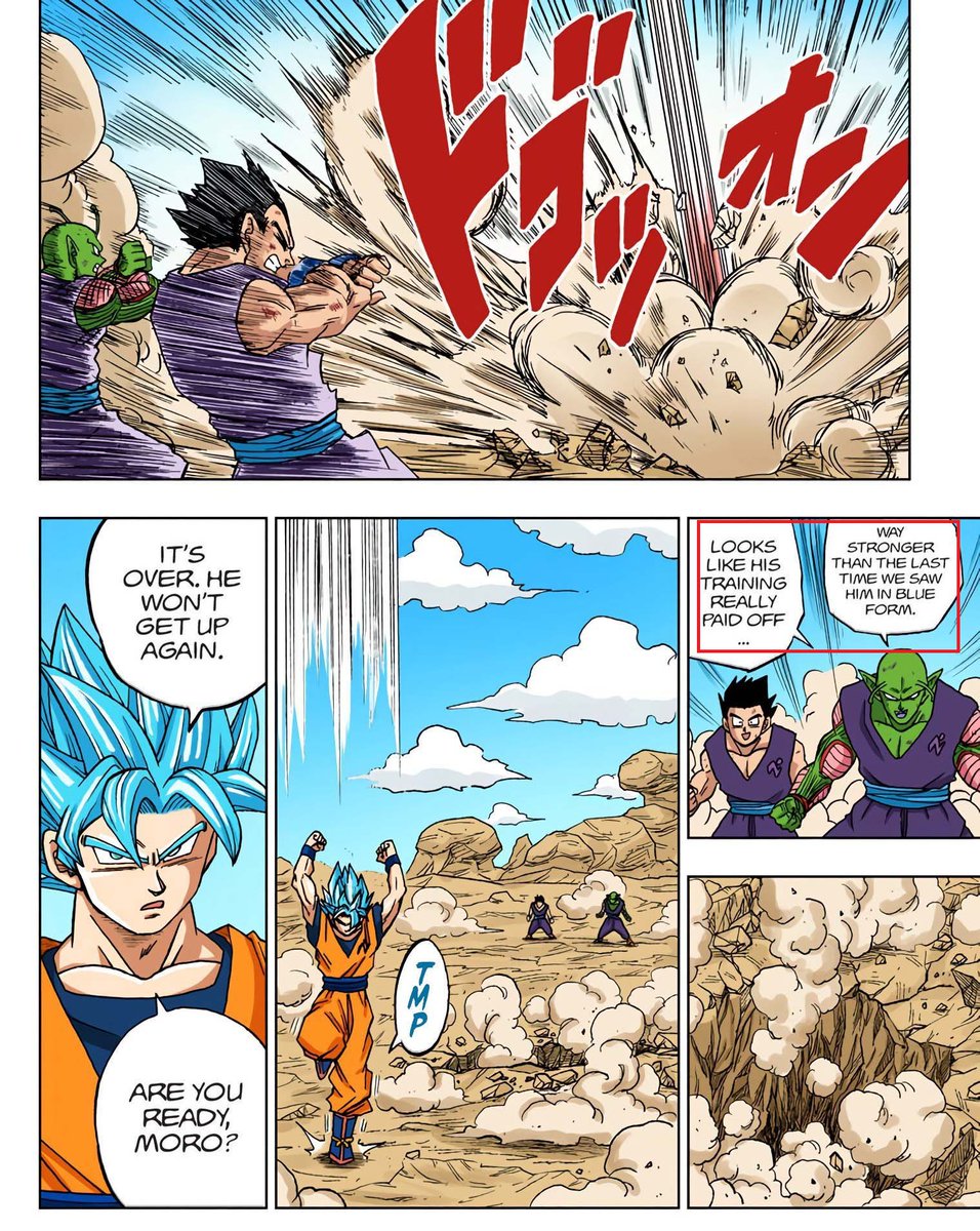 Piccolo can definitely sense Blue. Confirmed in Chapter 58. Hence