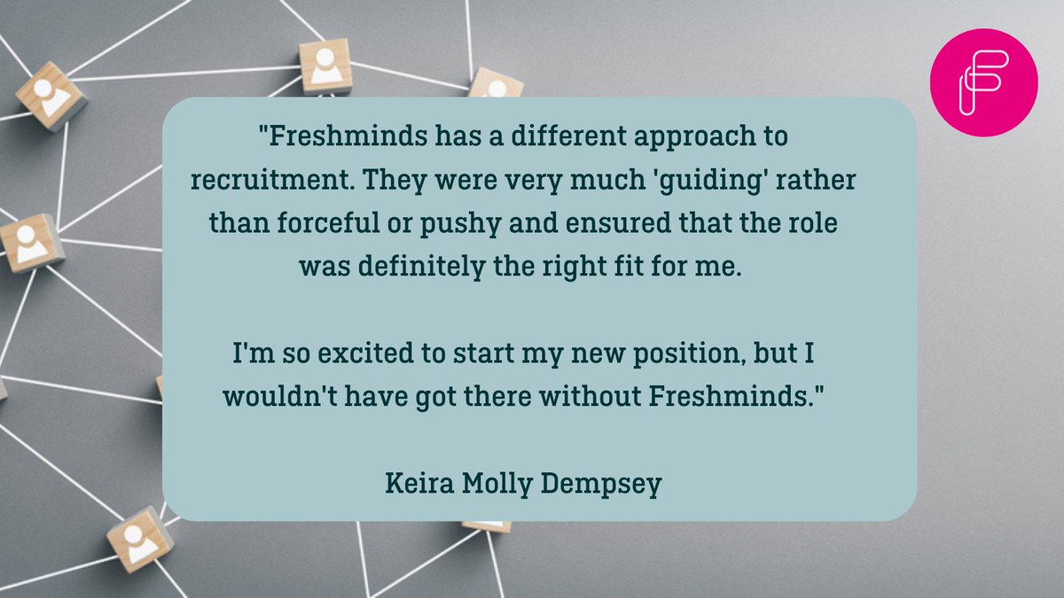 FMTalent's tweet photo. Another happy candidate 😊

Whether you're looking for a brilliant person to fill a role, or are searching for your next move, just get in touch with the friendly team at Freshminds ⬇️
https://t.co/cBzGz1jbQy https://t.co/akF8CW2GnA