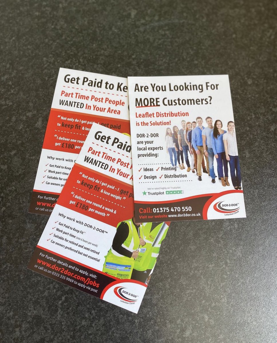 Dor2DorGrays's tweet image. We practice what we preach. 

These leaflets are an advert for the Post People position and an advert for our business in the local area 

#leafletdistribution 
#essexbusiness