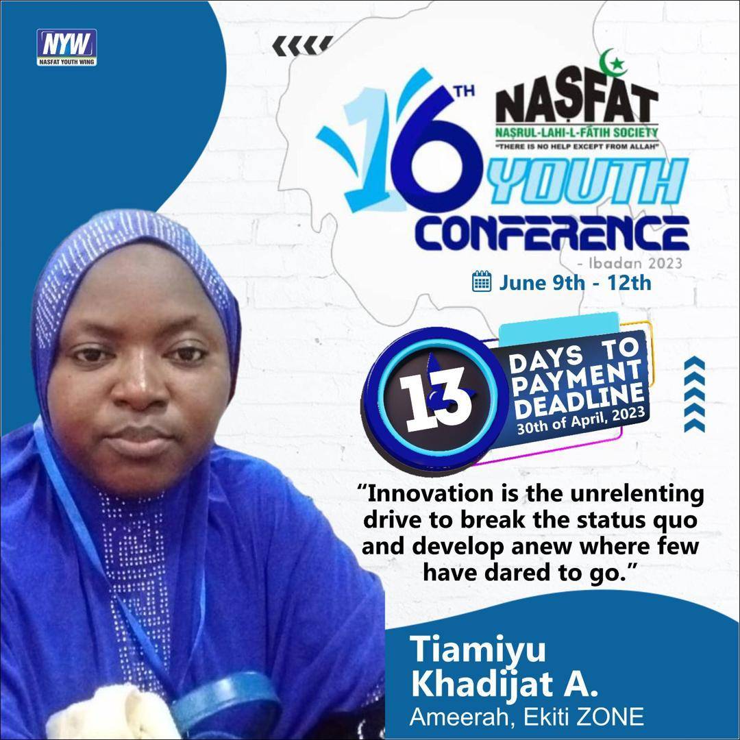 nasfathq's tweet image. Innovation is the unrelenting drive to break the status quo &amp;amp; develop anew where few have dared to go.

```Ilaji Hotels &amp;amp; Sport Resorts, Akanran, Ibadan```

ilajiresorts.com

portal.nasfat.org/events/youth/r…

#Breaking_New_Grounds
#Ibadan2023
#Nasfat
#nasfatHELD
#NASFATcares