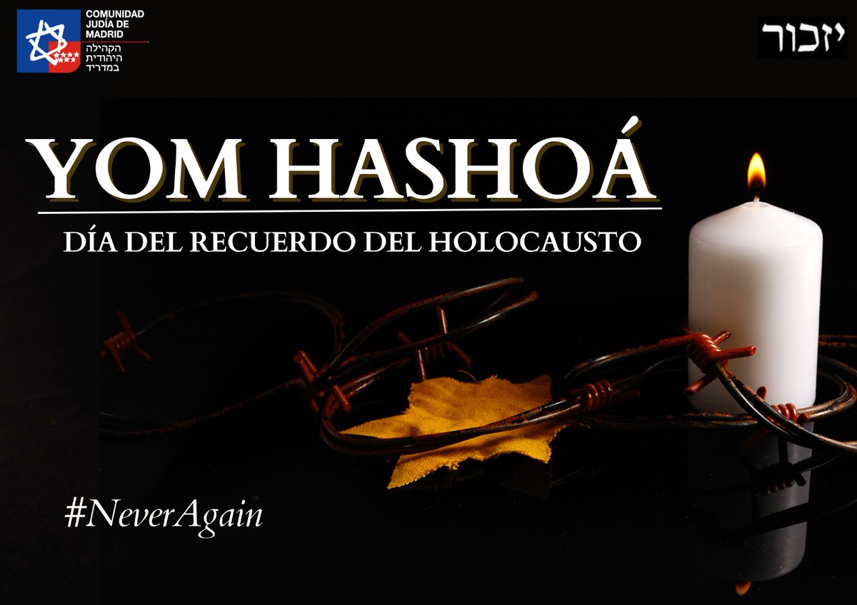 Desde 1959, cada día 27 del mes de Nisán conmemoramos Yom HaShoá, el Día en Recuerdo de las Víctimas de la Shoá; Víctimas que fueron cruel y brutalmente arrancadas de nuestro lado, pero no de nuestra Memoria.