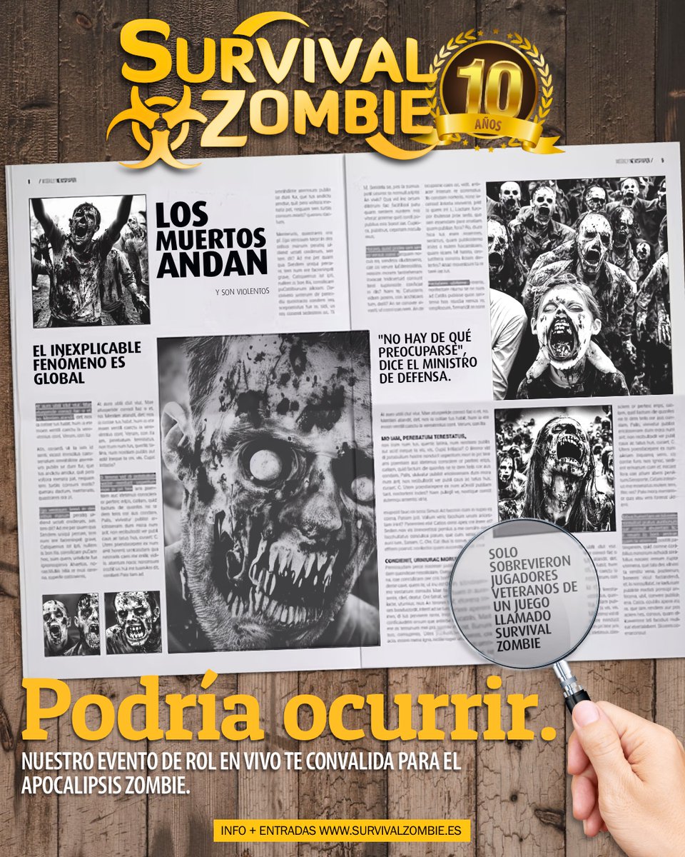 SurvivalZombie's tweet photo. El mundo está cambiando tan rápidamente y volviéndose tan rematadamente loco que... ¡esto hasta podría ocurrir! Más o menos :D ¡Mantente en forma y al día jugando las seis horas!
#survivalzombie #zombies #juegos #planazos #retos #ApocalipsisZombie #EnVivo #rol #rolenvivo https://t.co/FPtIw14FGZ