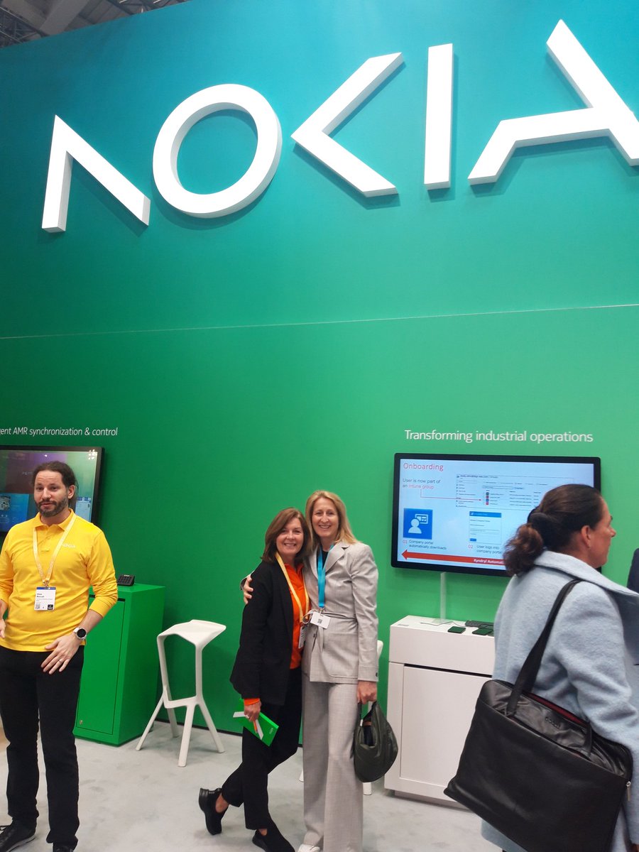 Great to see Renee at the @nokia booth #HM23 #HM2023 Have a great show dear former team